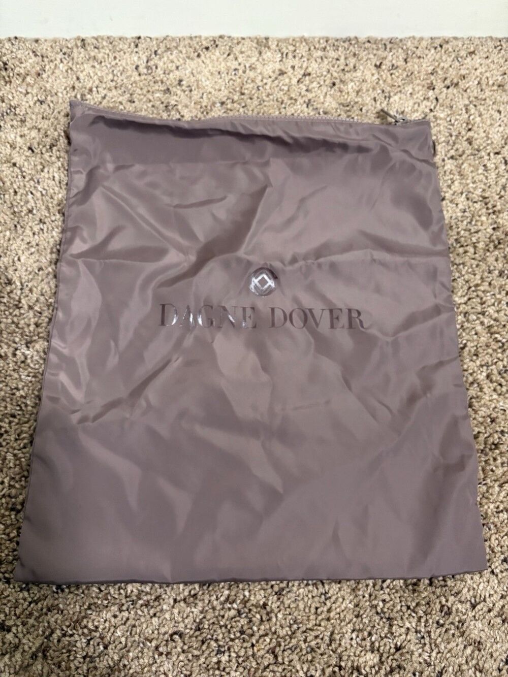 Dagne Dover Travel Dust Bag w/ Zipper 14" x 12", Mauve